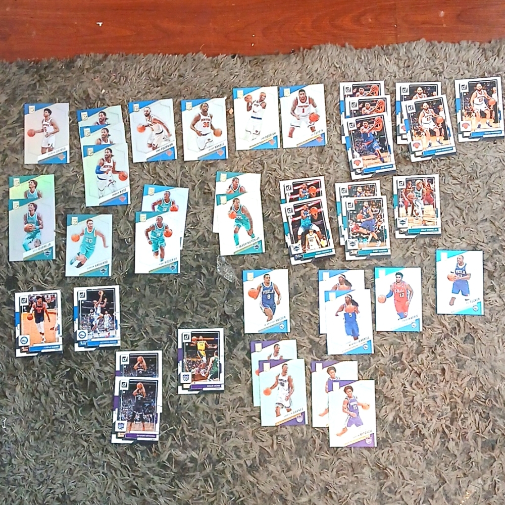 Nba Trading Card Bundle Knicks Hornets Kings Sixers